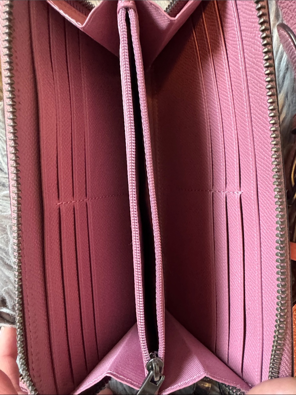 Coach Pebbled Leather Pink Handbag & Matching Wallet Set | Gold Hardware | EUC - Picture 6 of 9